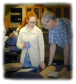 photo of student with teacher